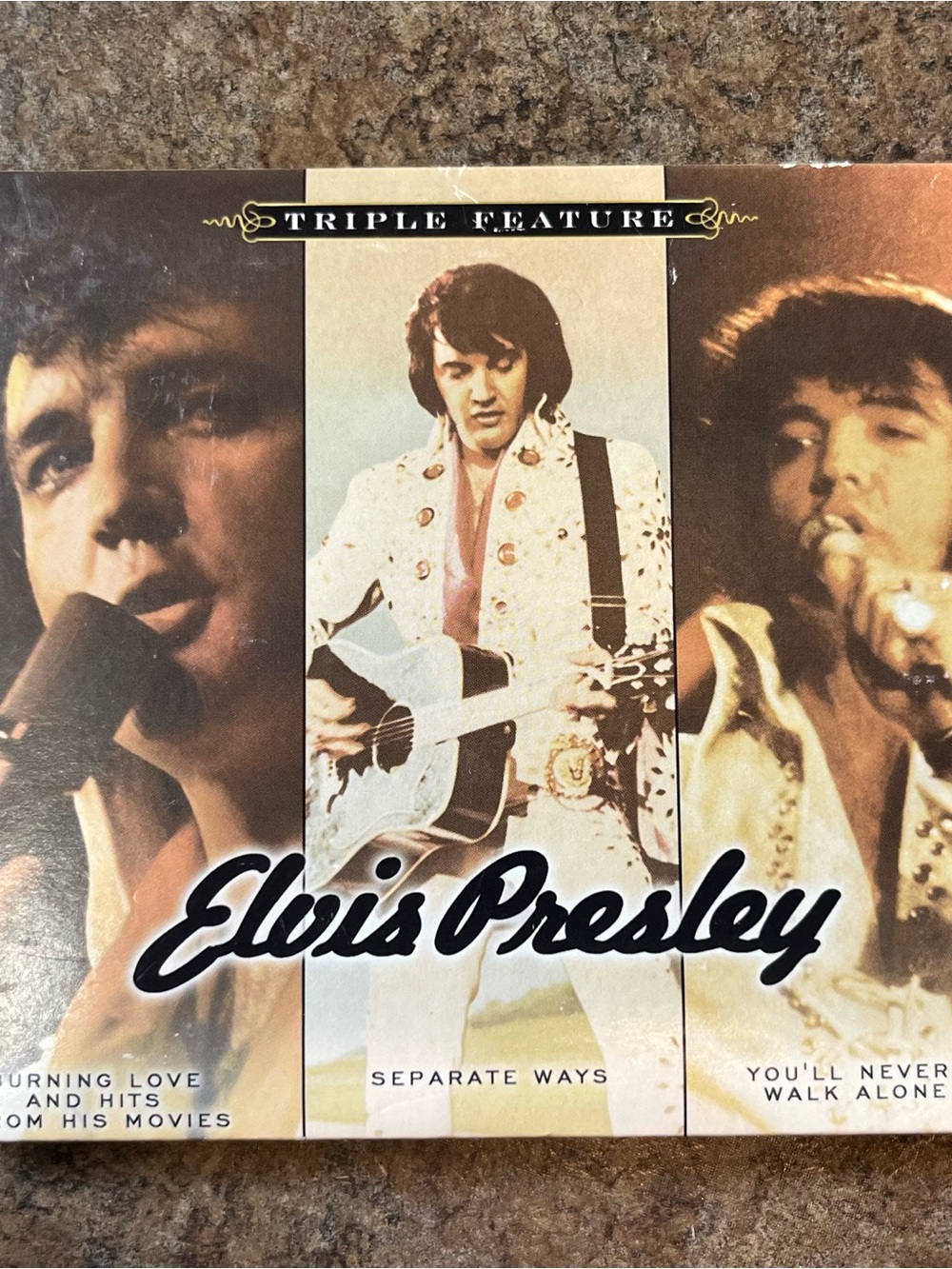 Elvis Presley Triple Feature 3 CD Set Burning Love Separate Ways Gospel